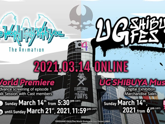 Nieuws - The World Ends With You Anime gaat in première op UG Shibuya Fes Online 