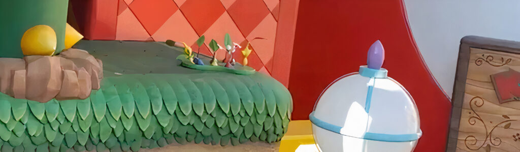 Kleine Pikmin gespot in Super Nintendo World Japan