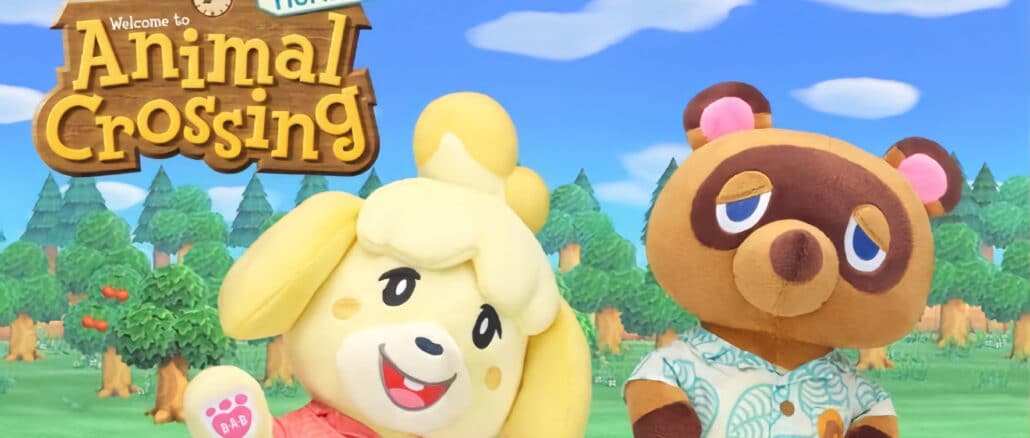 Tom Nook and Isabelle Build-A-Bear plushies