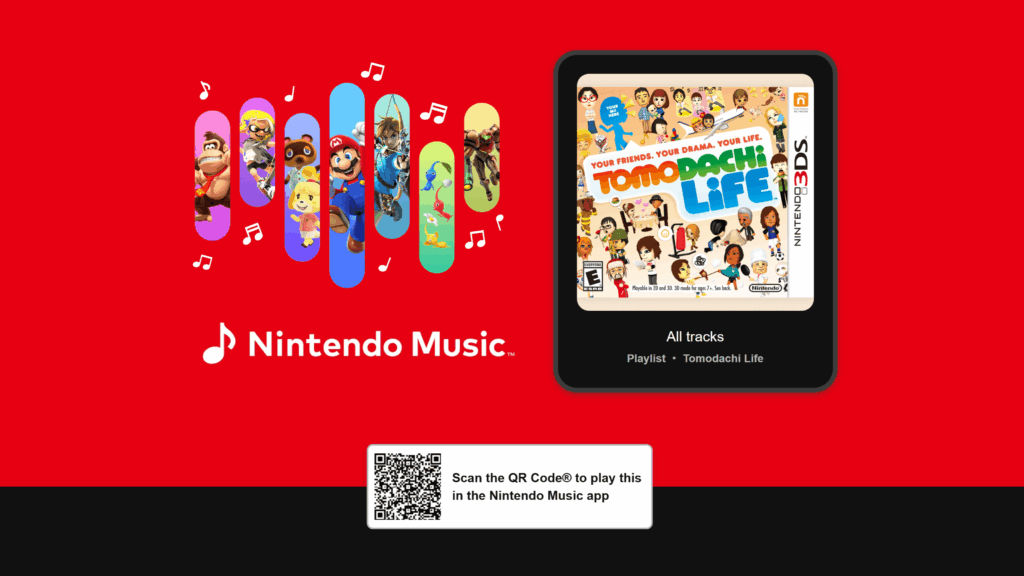 Tomodachi Life-soundtrack komt naar Nintendo Music met 210 tracks, thematische playlists en looping