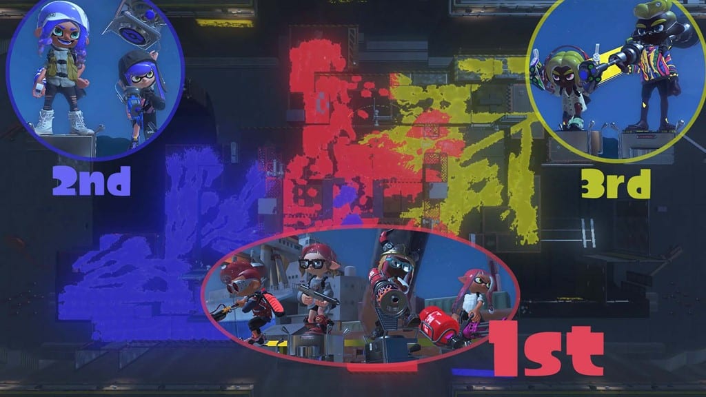 Tricolor Turf Wars in Splatoon 3: Ontketen epische multi-teamgevechten
