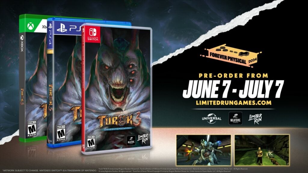 Turok 3: Shadow of Oblivion Remastered fysieke release