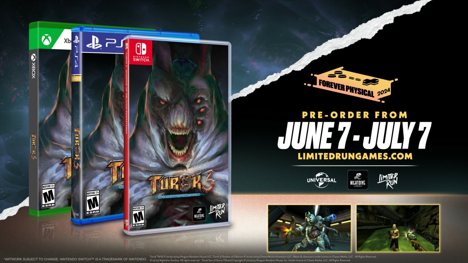 Turok 3: Shadow of Oblivion Remastered Physical Release