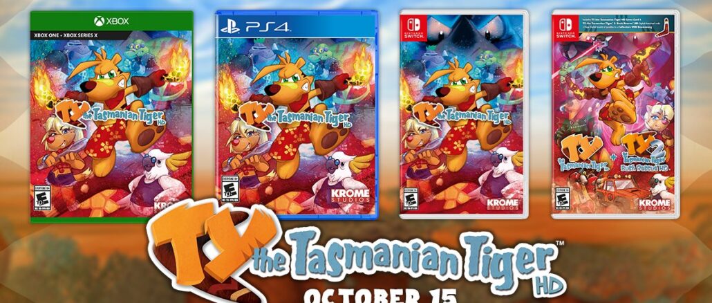 TY The Tasmanian Tiger HD – Fysieke editie aangekondigd, lanceert 15 oktober