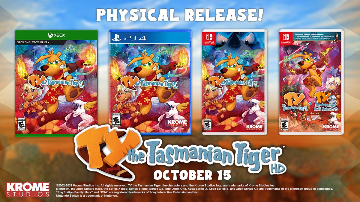 TY The Tasmanian Tiger HD – Fysieke editie aangekondigd, lanceert 15 oktober