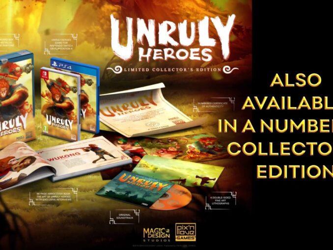 Nieuws - Unruly Heroes – Fysieke release aangekondigd 