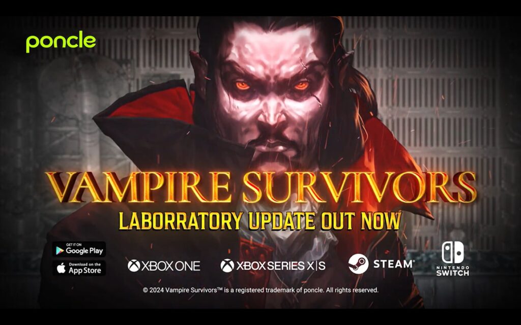 Vampire Survivors Laboratory Update (versie 1.10)