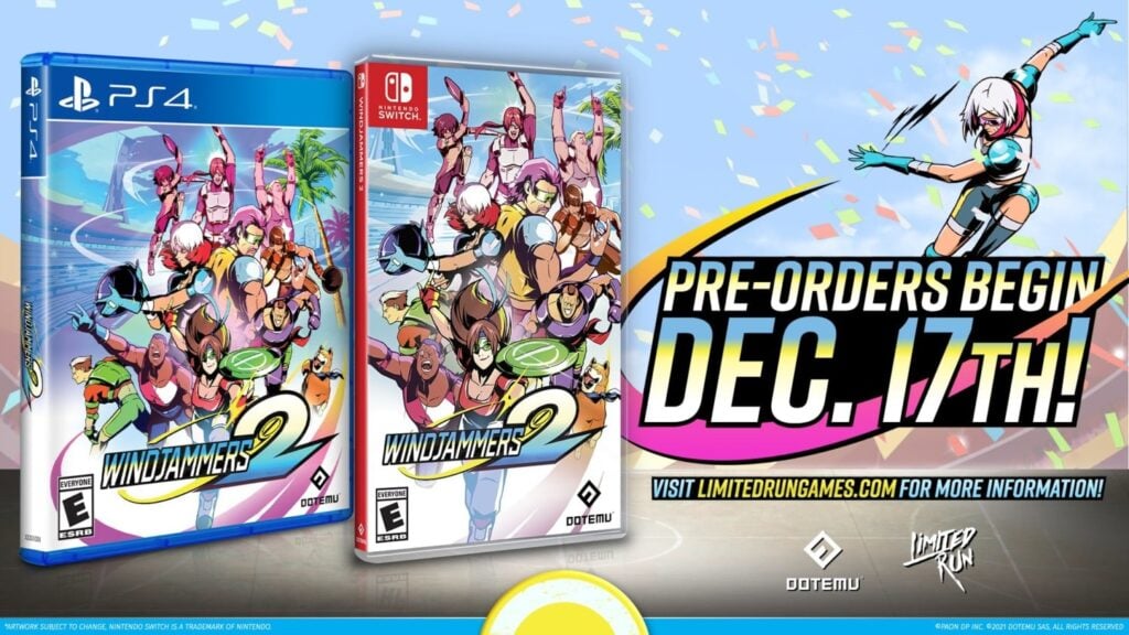 Windjammers 2 fysieke edities, pre-orders zijn gestart op 17 december