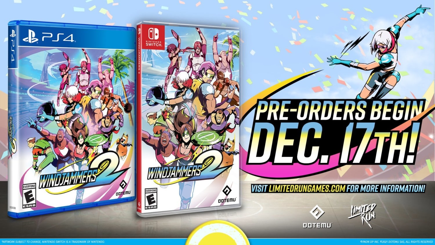 Windjammers 2 Physical Editions, Pre-Orders started December 17