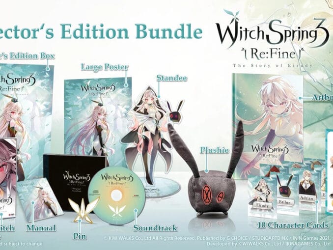 News - WitchSpring 3 Re:Fine – The Story Of Eirudy – Physical Editions 