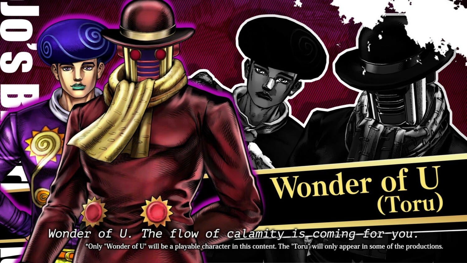 Wonder Of U DLC voor Jojo’s Bizarre Adventure All-Star Battle R: Calamity Unleashed