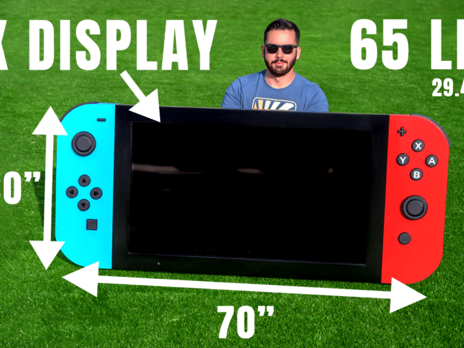 News - World’s largest working Nintendo Switch console 