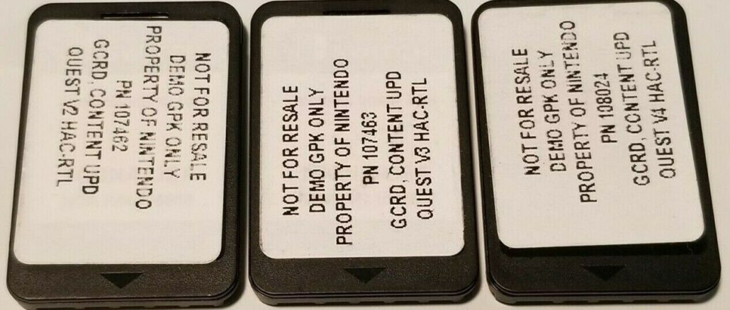 Writable game cards appear on eBay