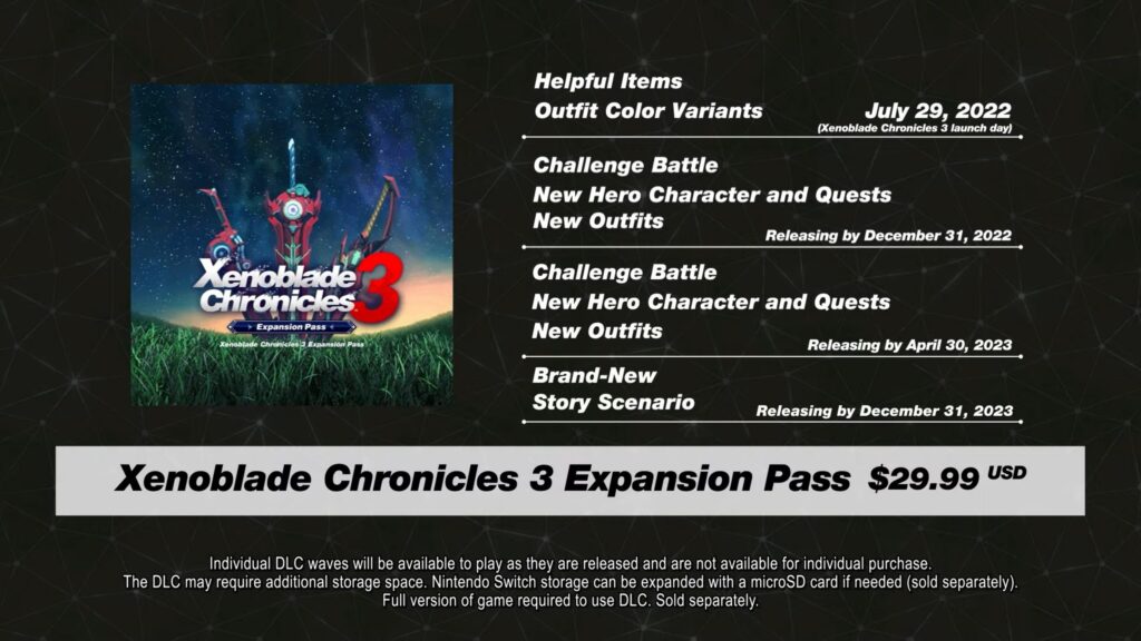 Xenoblade Chronicles 3 Expansion Pass gedetailleerd