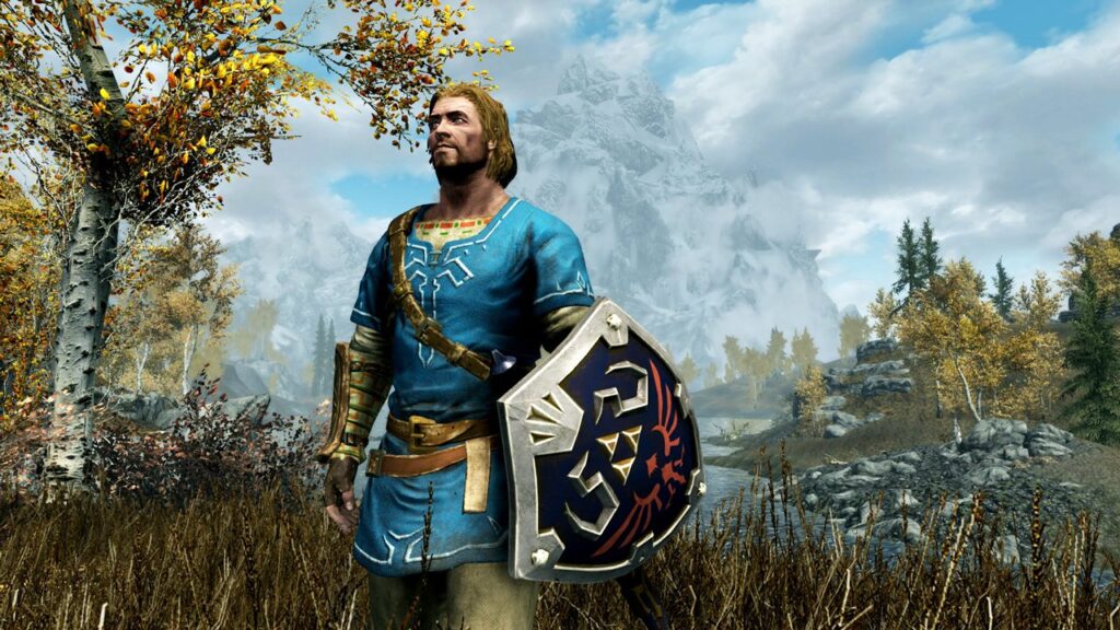Zelda BOTW gear in Skyrim zonder amiibo Zelda BOTW gear in Skyrim zonder amiibo